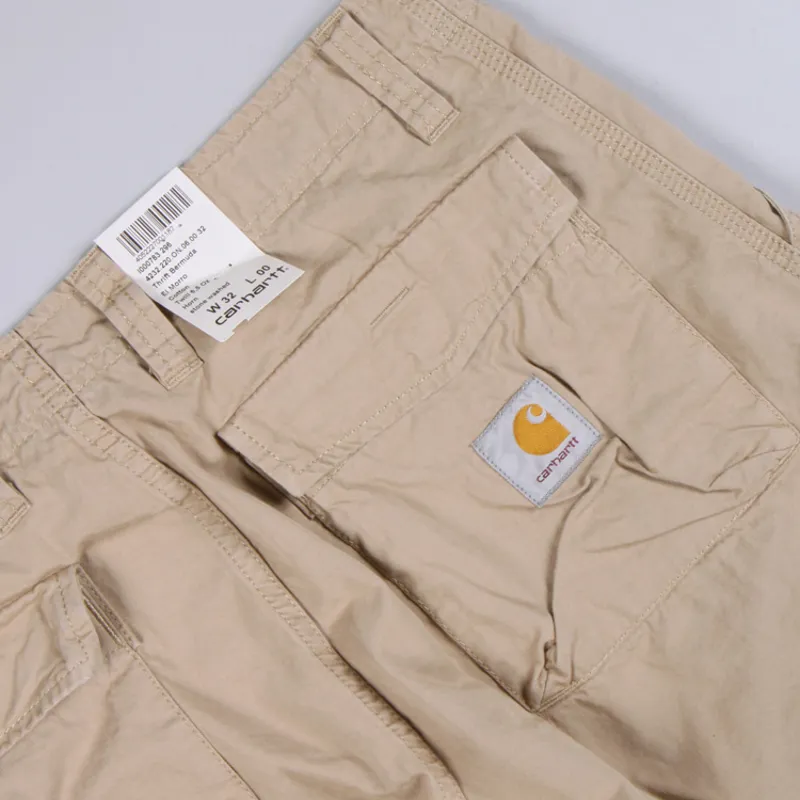 Carhartt WIP Thrift Bermuda Shorts - Horn Stone Washed-2